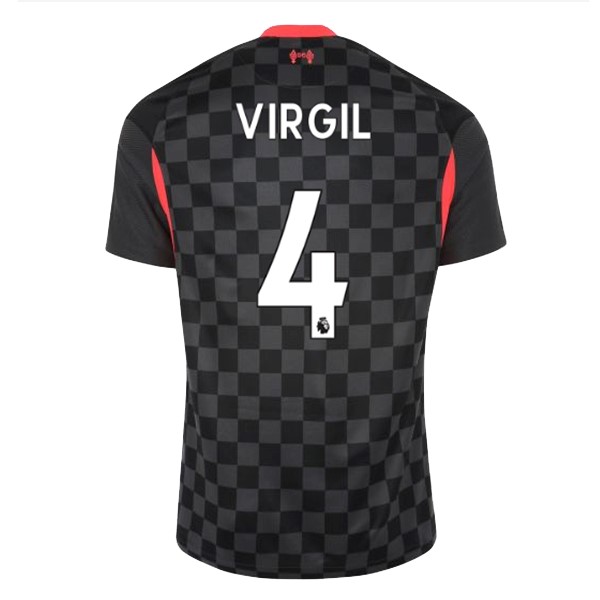 Maglia Liverpool NO.4 Virgil 3ª 2020-2021 Nero